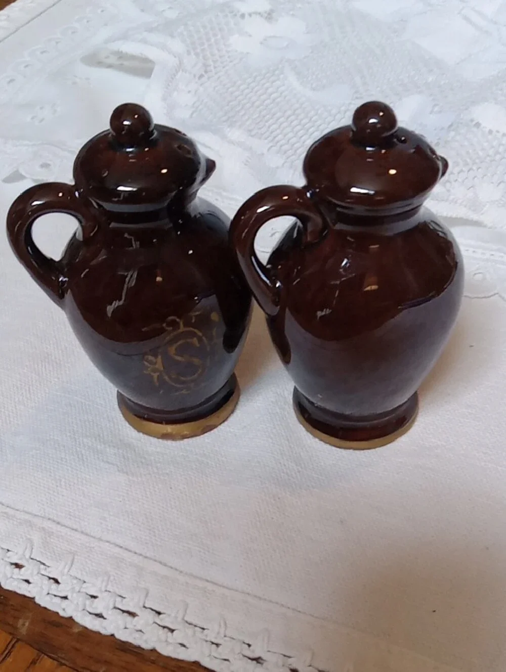 Pitcher Shaped Salt & Pepper Shakers
